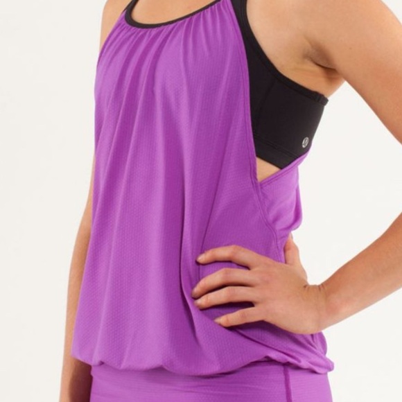 lululemon athletica Purple Short Sleeve Top - Picture 2 of 6